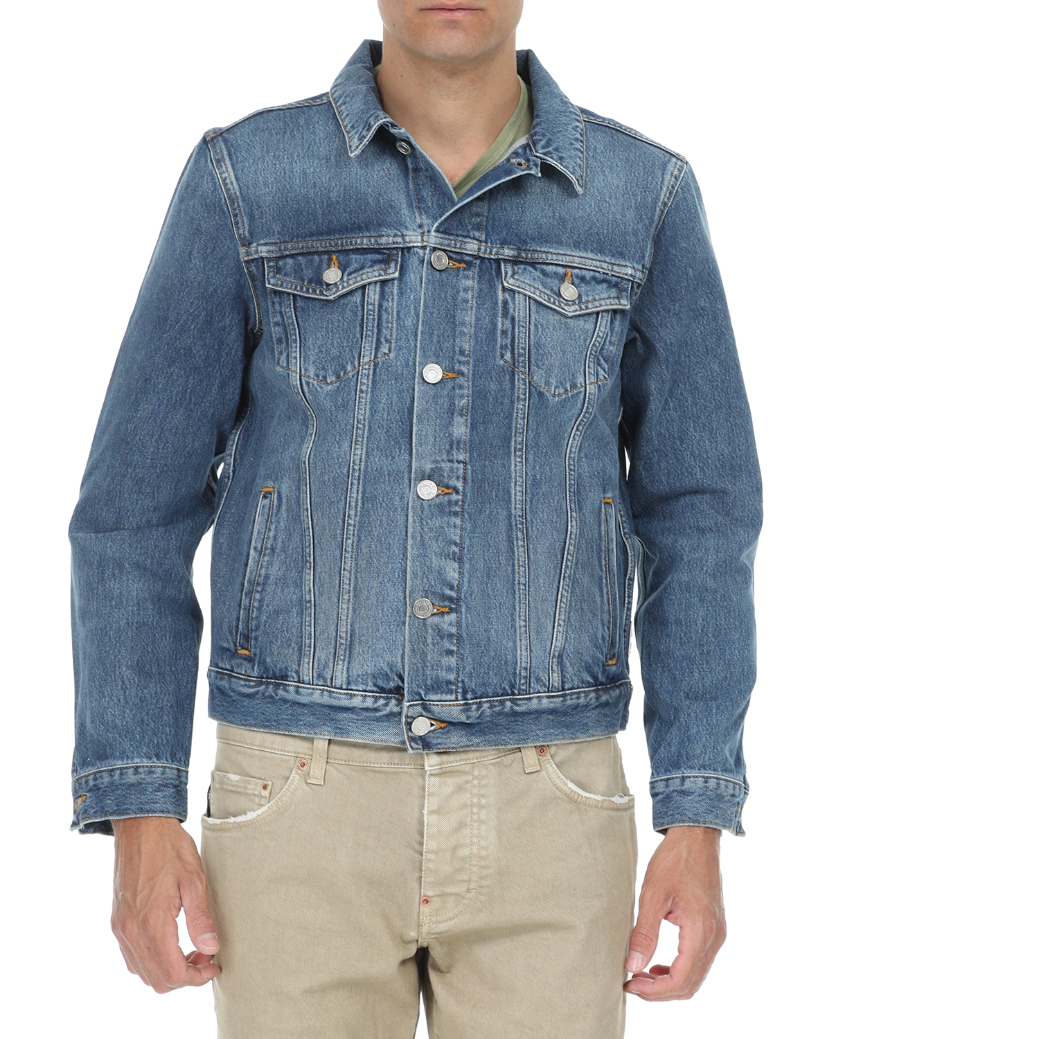 SCOTCH & SODA SCOTCH & SODA - Ανδρικό jean jacket SCOTCH & SODA Classic trucker μπλε