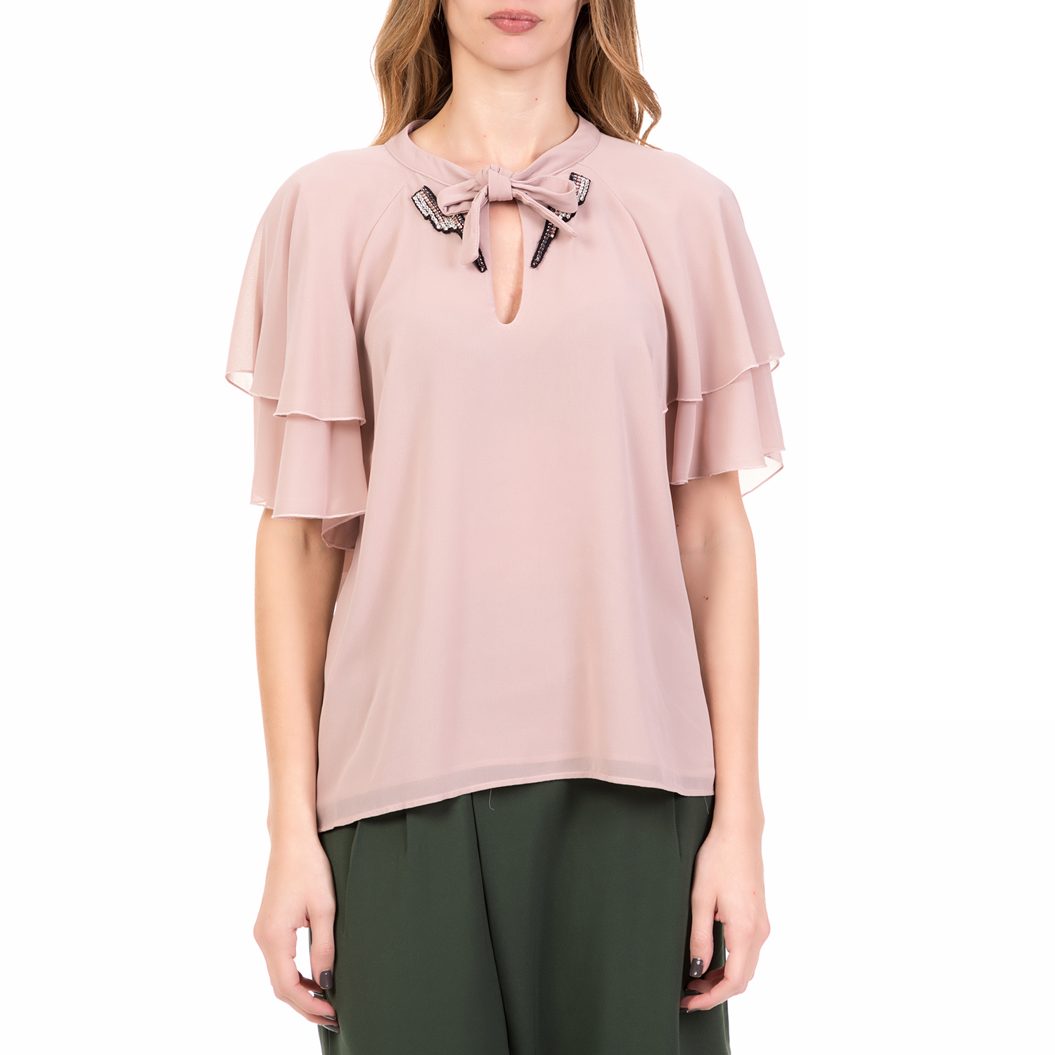 SILVIAN HEACH - Γυναικεία κοντομάνικη μπλούζα CUMMINS SILVIAN HEACH ροζ Γυναικεία/Ρούχα/Μπλούζες/Κοντομάνικες