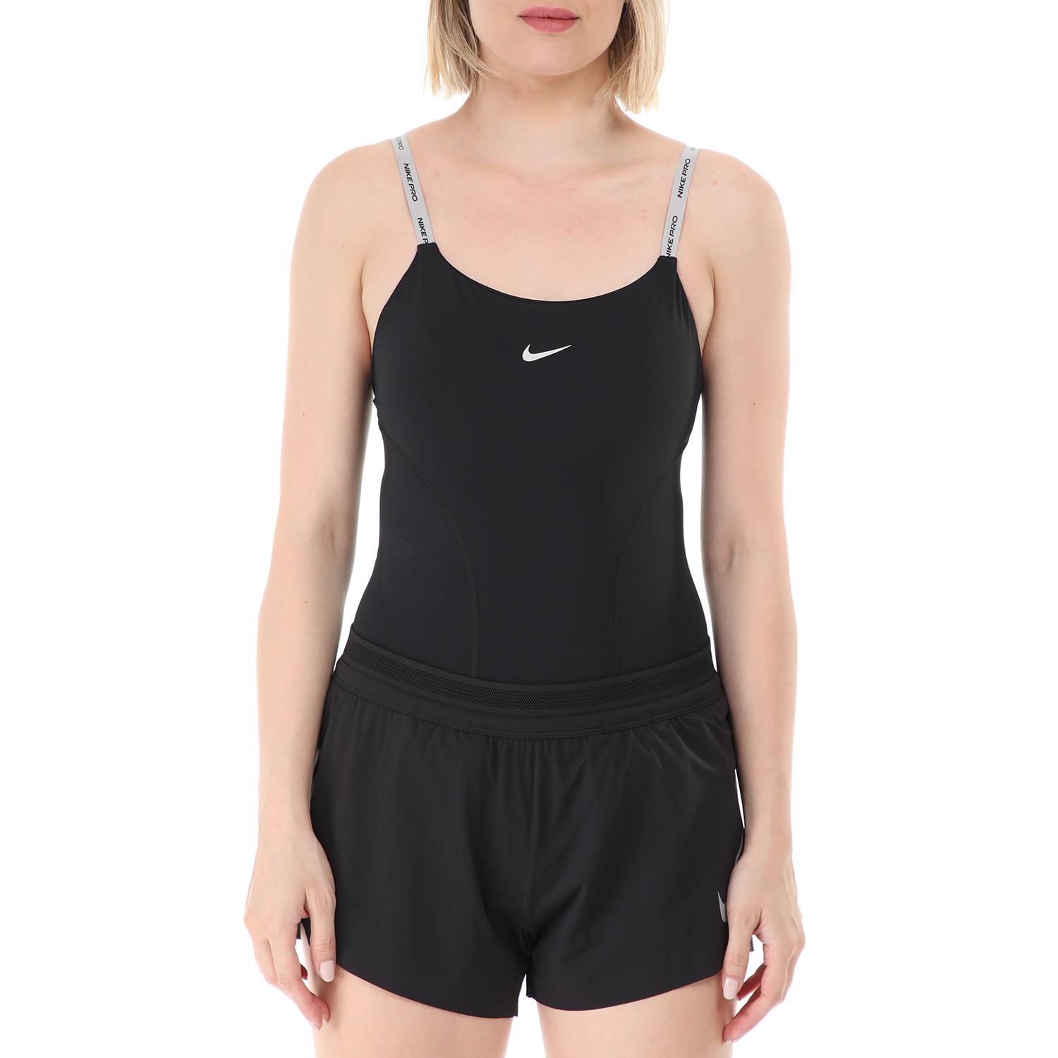 Γυναικεία/Ρούχα/Αθλητικά/T-shirt-Τοπ NIKE - Γυναικείο αθλητικό κορμάκι NIke NP CAPSULE BODYSUIT μαύρο