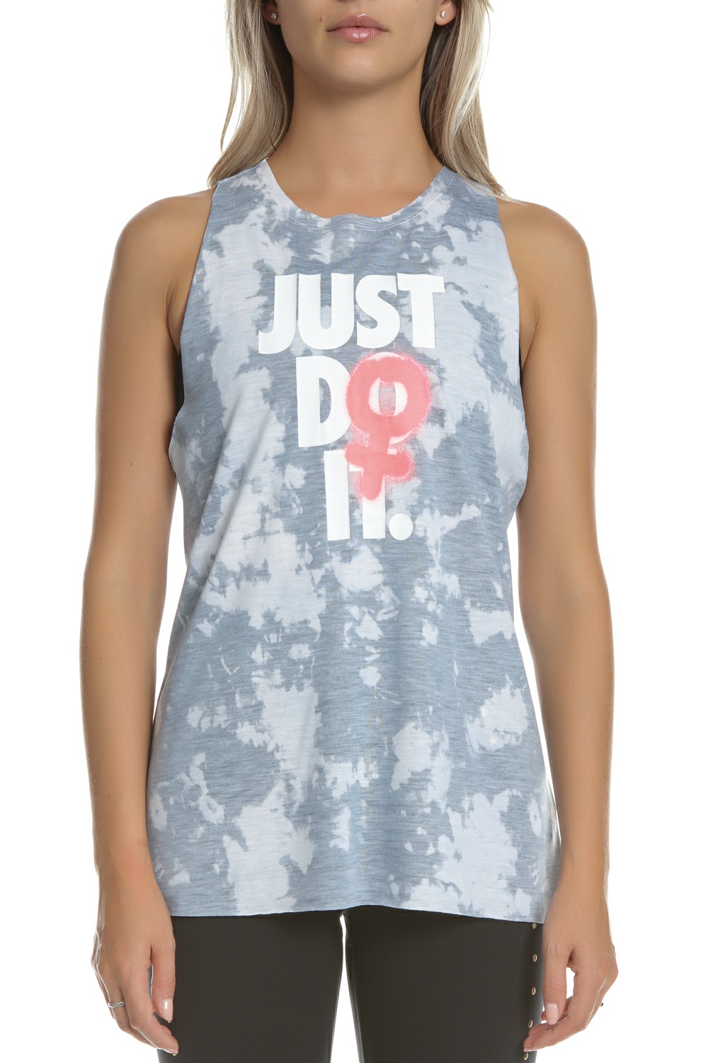 NIKE - Γυναικείο αμάνικο μπλουζάκι Nike Rebel γκρι Γυναικεία/Ρούχα/Αθλητικά/T-shirt-Τοπ