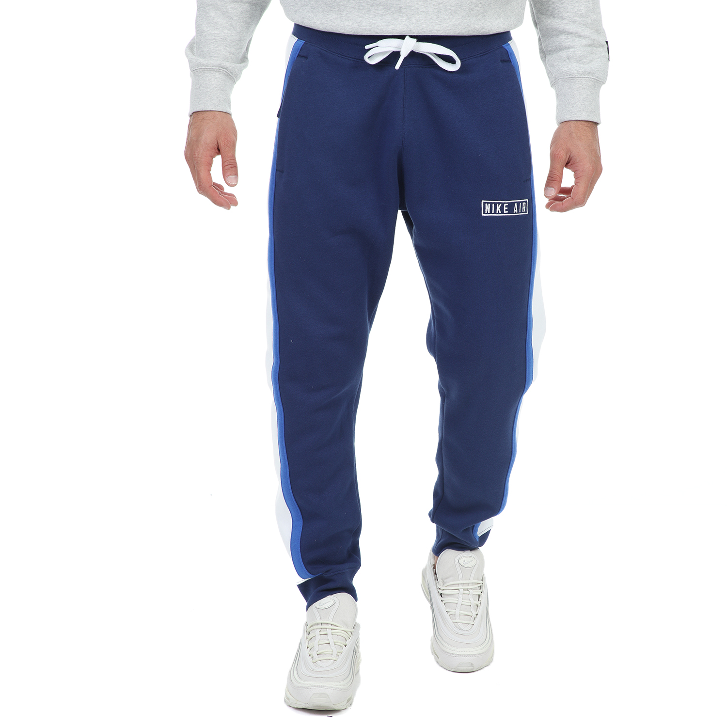 Ανδρικά/Ρούχα/Αθλητικά/Φόρμες NIKE - Ανδρικό παντελόνι φόρμας NIKE NSW NIKE AIR PANT FLC μπλε