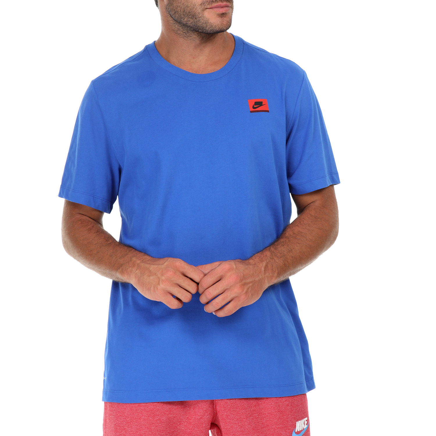 Ανδρικά/Ρούχα/Αθλητικά/T-shirt NIKE - Αθλητική κοντομάνικη μπλούζα NIKE DRY DANGEROUS YTH μπλε