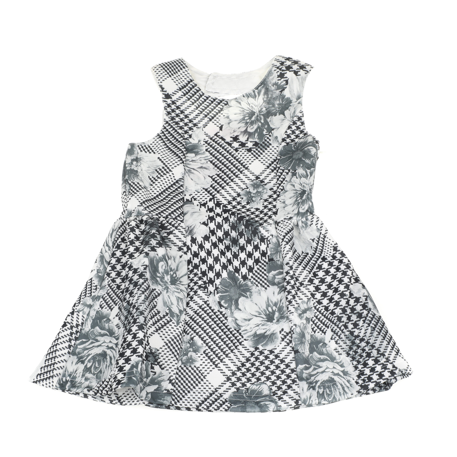 SAM 0-13 Παιδικό αμάνικο φόρεμα με φιόγκο SAM 0-13 εμπριμέ