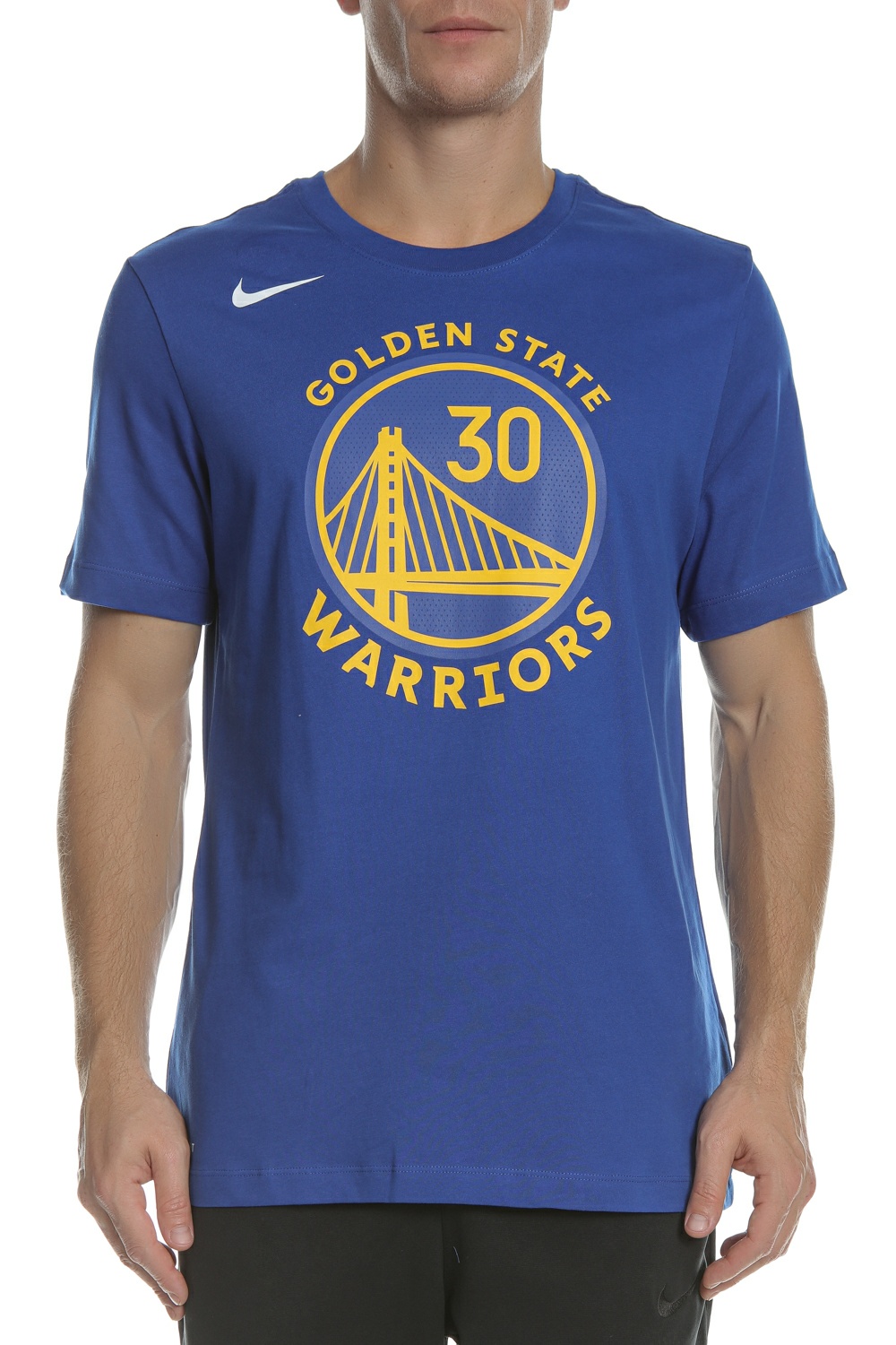 Ανδρικά/Ρούχα/Αθλητικά/T-shirt NIKE - Ανδρικό κοντομάνικο μπλουζάκι Nike NBA Golden State Warriors Dri-FIT μπλε