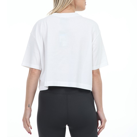 NIKE-Γυναικείο αθλητικό cropped t-shirt NIKE NSW AIR TOP λευκό