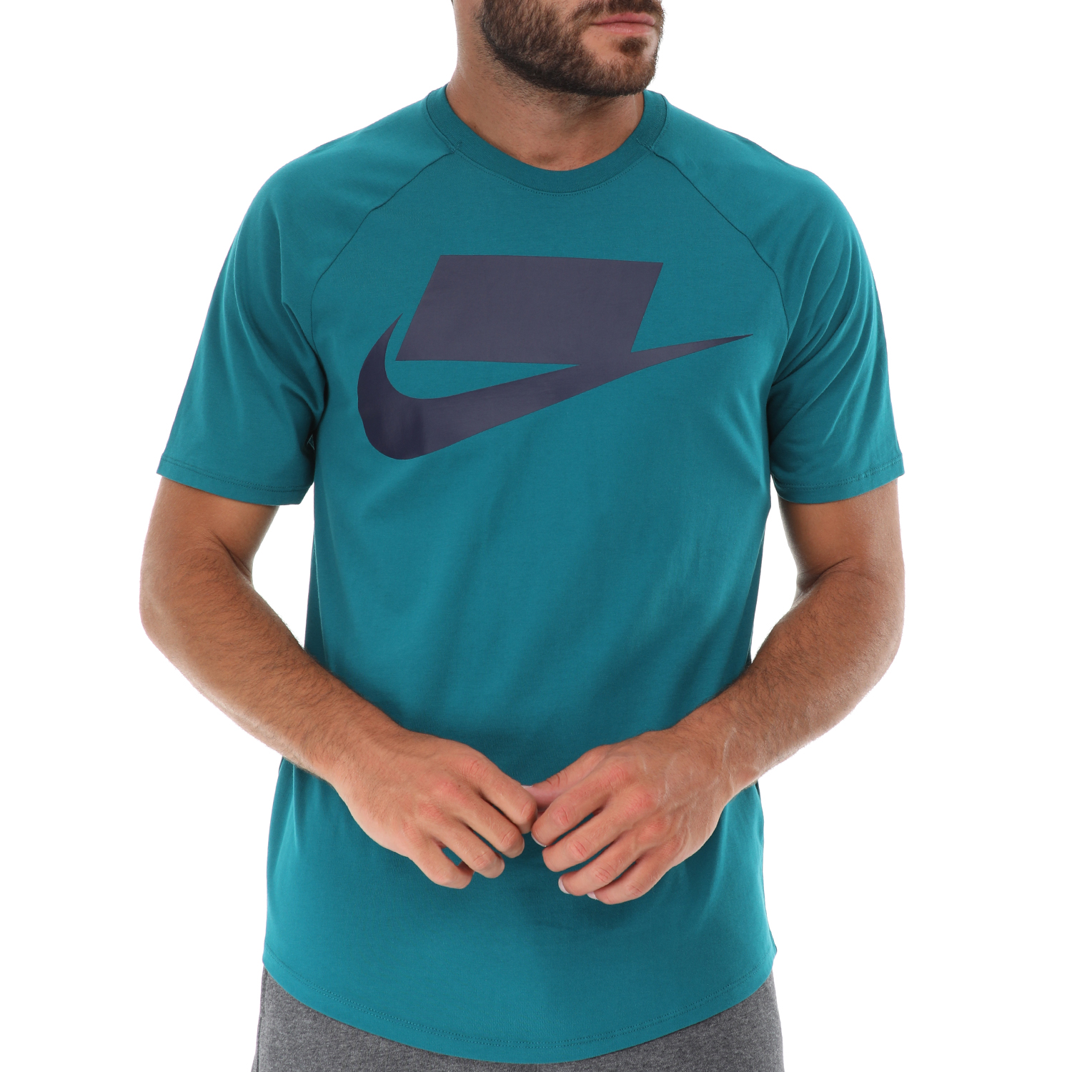 Ανδρικά/Ρούχα/Αθλητικά/T-shirt NIKE - Ανδρικό t-shirt NIKE SPORTSWEAR 1 μπλε