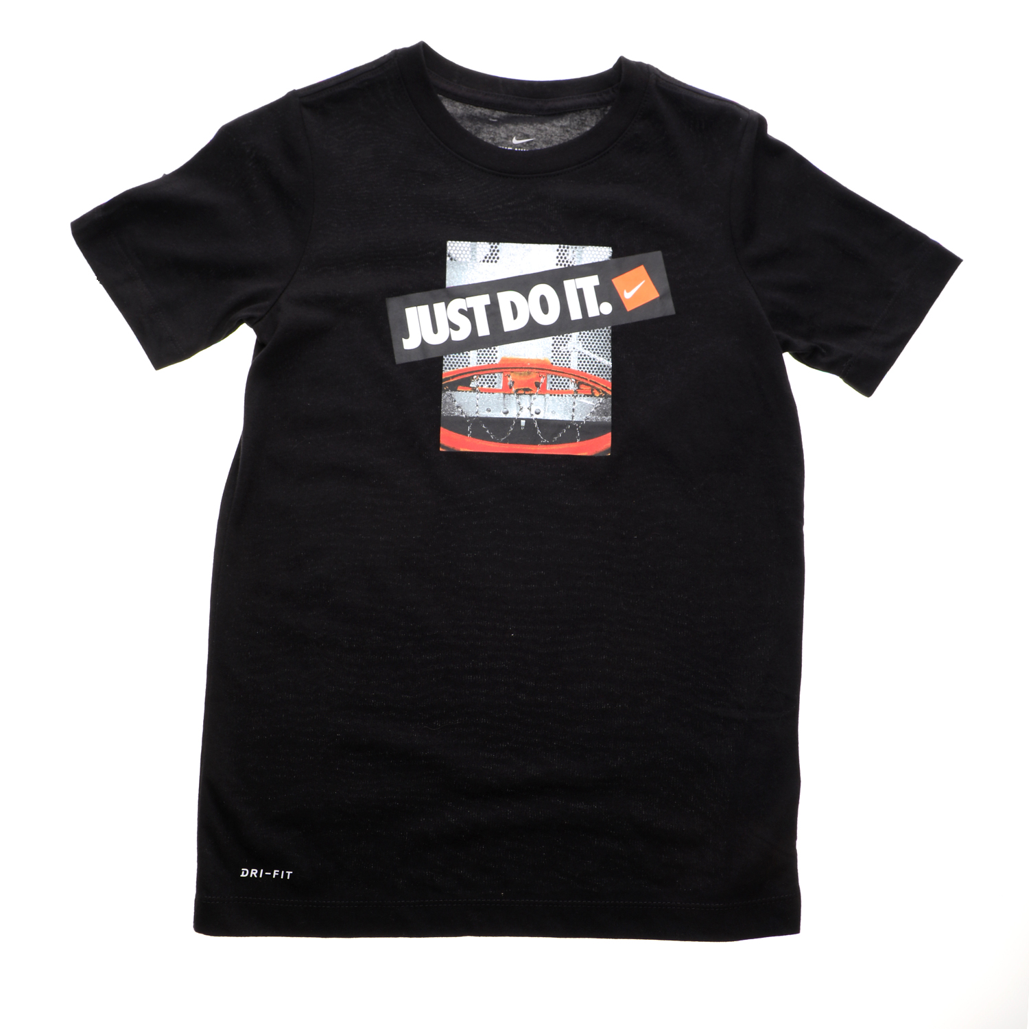 Παιδικά/Boys/Ρούχα/Αθλητικά NIKE - Παιδικό t-shirt NIKE DRY TEE DFC JDI BACKBOARD μαύρο