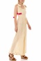 SUNDRESS-Γυναικεία ολόσωμη φόρμα SUNDRESS PIPPAJUMPE ριγέ κίτρινο λευκό