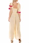 SUNDRESS-Γυναικεία ολόσωμη φόρμα SUNDRESS PIPPAJUMPE ριγέ κίτρινο λευκό