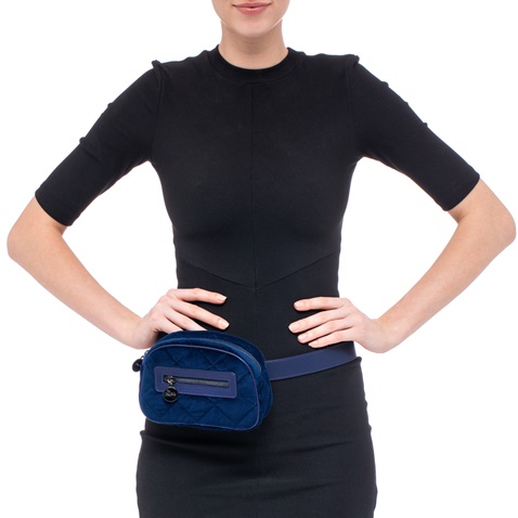 FOLLI FOLLIE-Γυναικεία τσάντα μέσης FOLLI FOLLIE μπλε royal