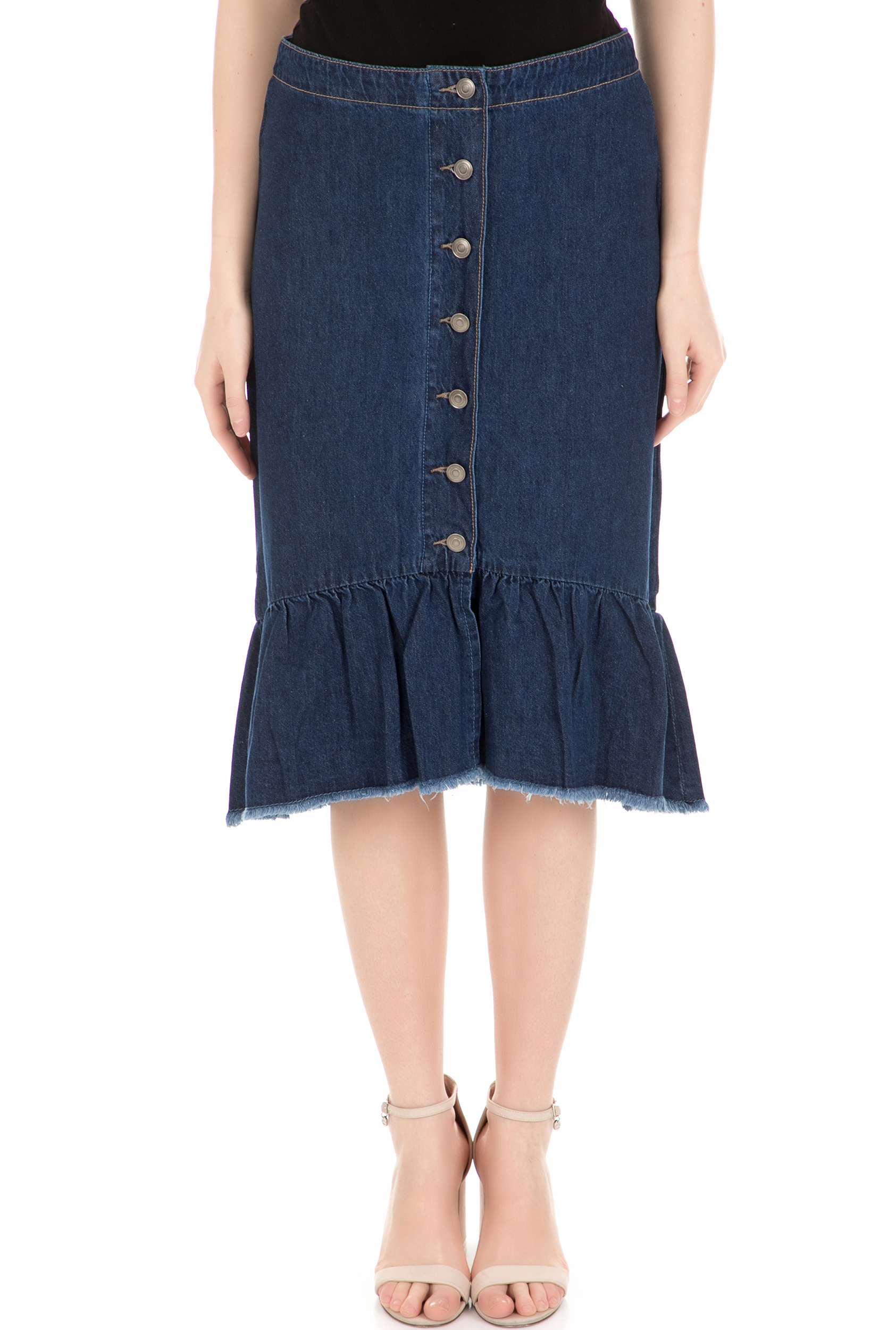 MOLLY BRACKEN - Γυναικεία φούστα MOLLY BRACKEN μπλε Γυναικεία/Ρούχα/Φούστες/Μέχρι το γόνατο