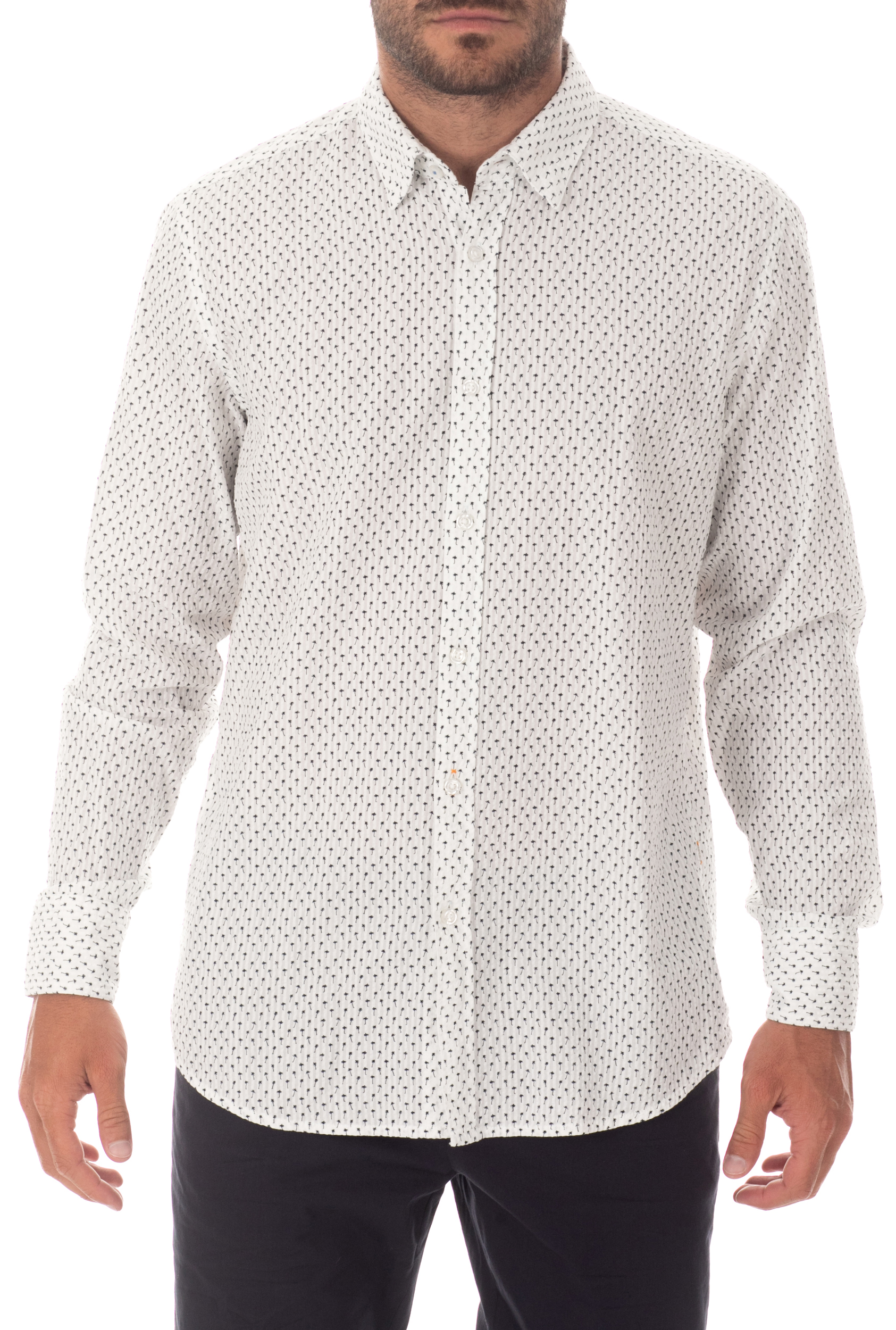 Ανδρικά/Ρούχα/Πουκάμισα/Μακρυμάνικα BOSS - Ανδρικό πουκάμισο BOSS Relegant λευκό