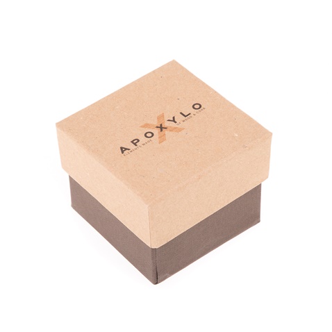 APOXYLO-Γυναικείο δαχτυλίδι APOXYLO καφέ