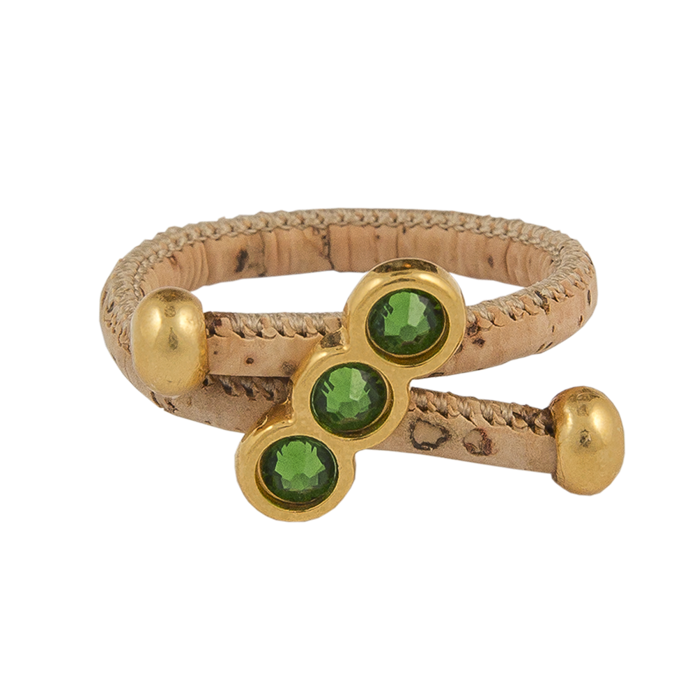 Γυναικεία/Αξεσουάρ/Κοσμήματα/Δαχτυλίδια APOXYLO - Γυναικείο δαχτυλίδι APOXYLO 912 MELO GREEN πράσινο