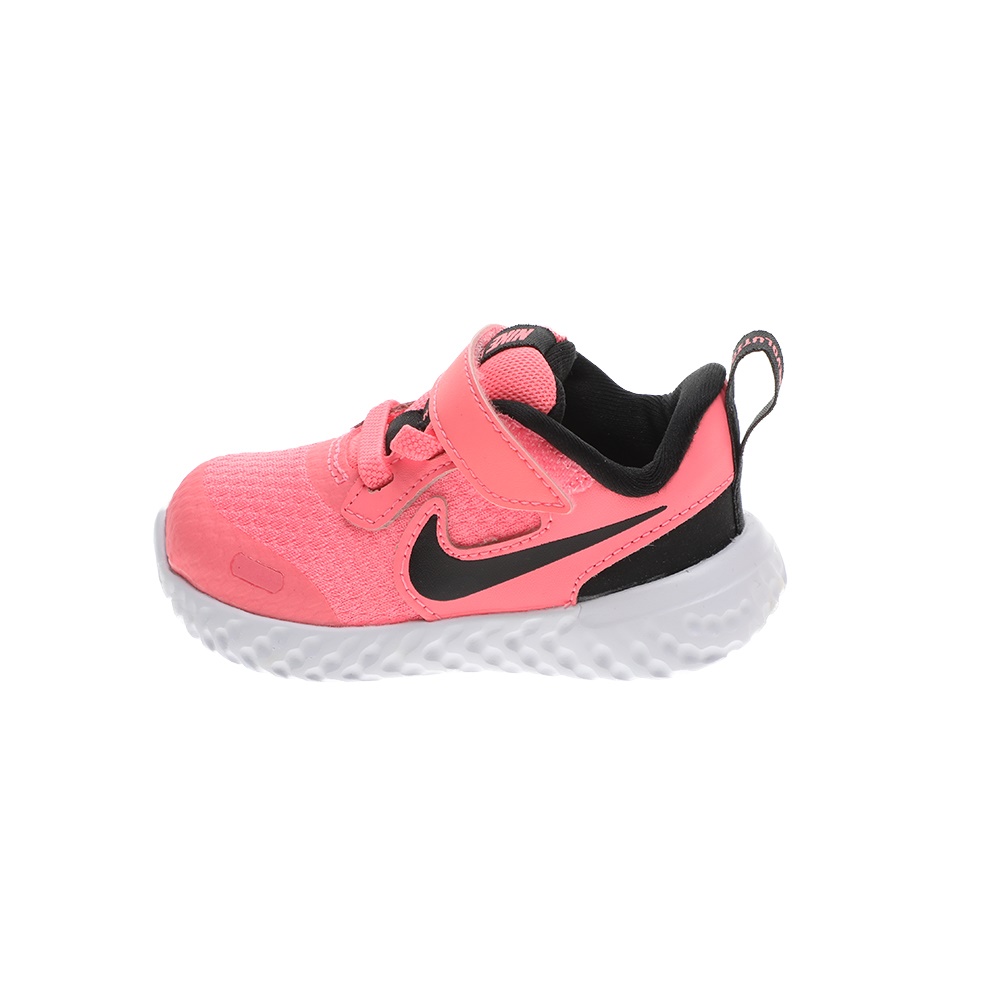 NIKE – Βρεφικά αθλητικά παπούτσια NIKE REVOLUTION 5 (TDV) ροζ μαύρα