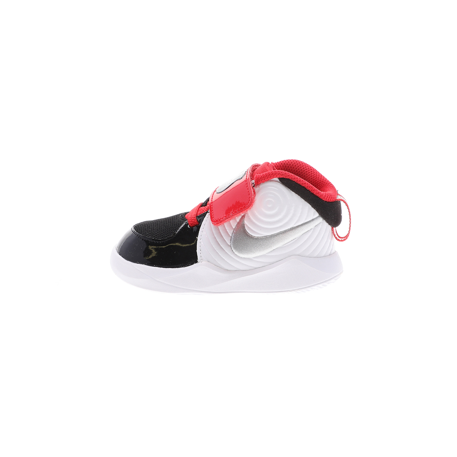 NIKE – Βρεφικά αθλητικά παπούτσια NIKE TEAM HUSTLE D 9 (TD) AUTO λευκά μαύρα