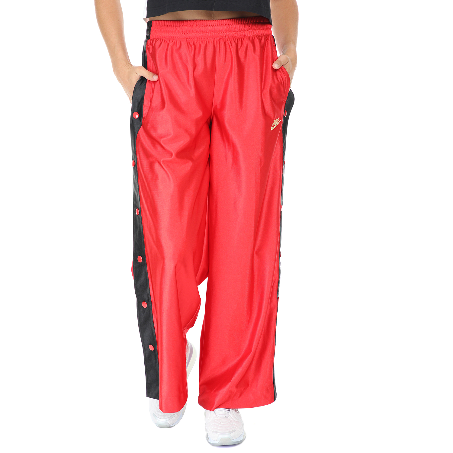 Γυναικεία/Ρούχα/Αθλητικά/Φόρμες NIKE - Γυναικείο παντελόνι φόρμας Nike NSW POPPER PANT GLM DNK κόκκινο
