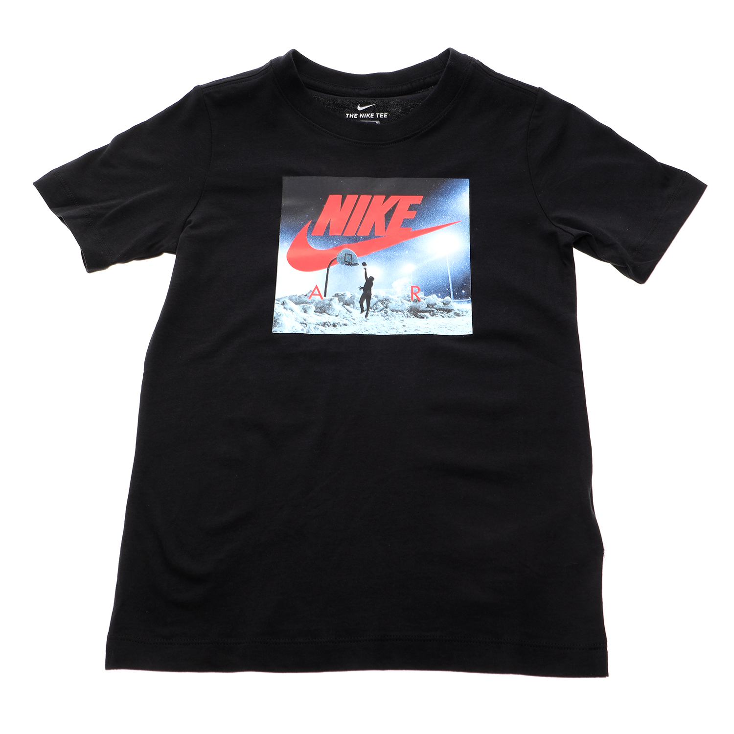 NIKE Παιδικό t-shirt NIKE AIR NSW TEE NIKE AIR HOOP SNOW μαύρο