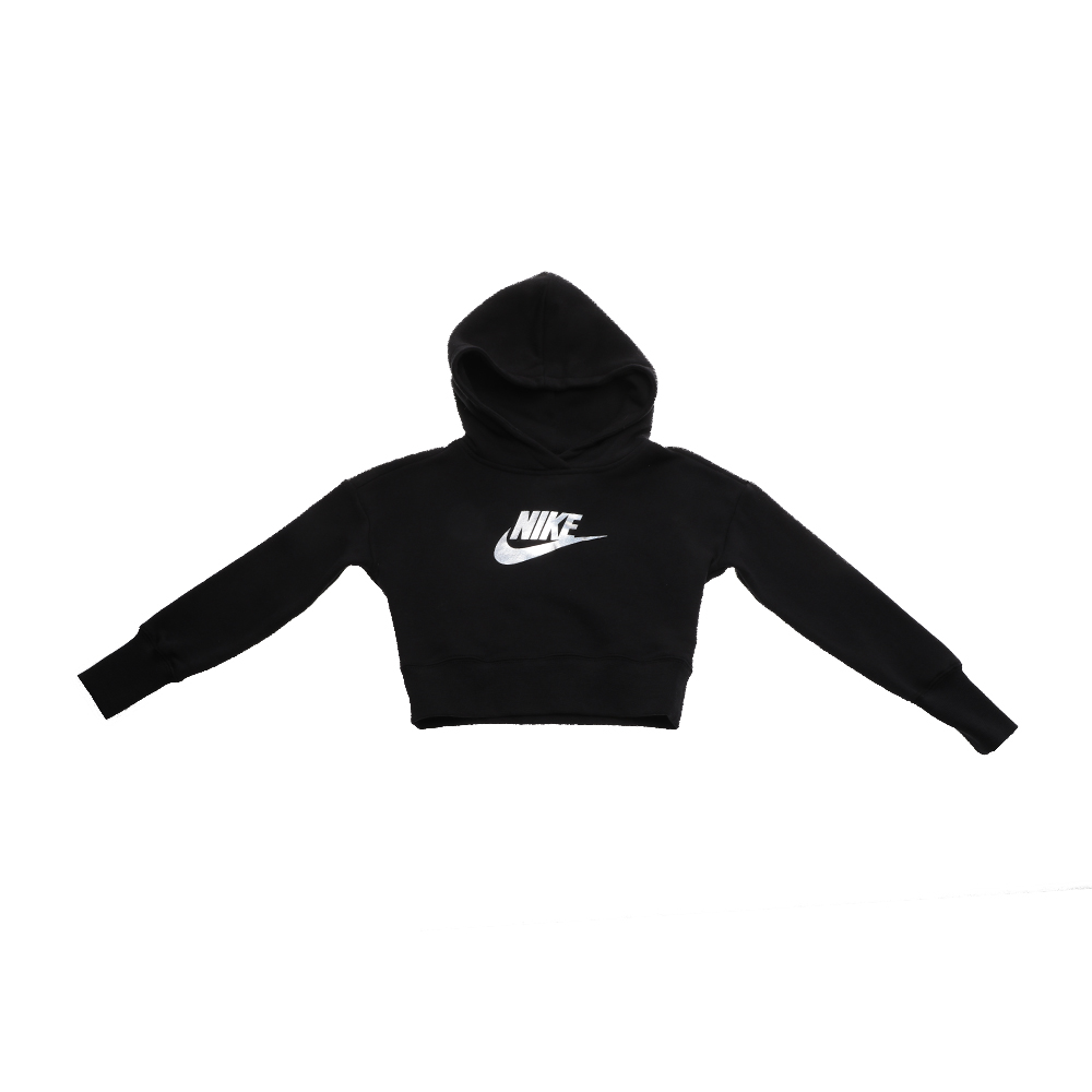Παιδικά/Girls/Ρούχα/Αθλητικά NIKE - Παιδική cropped φούτερ μπλούζα NIKE NSW FF CROP μαύρη