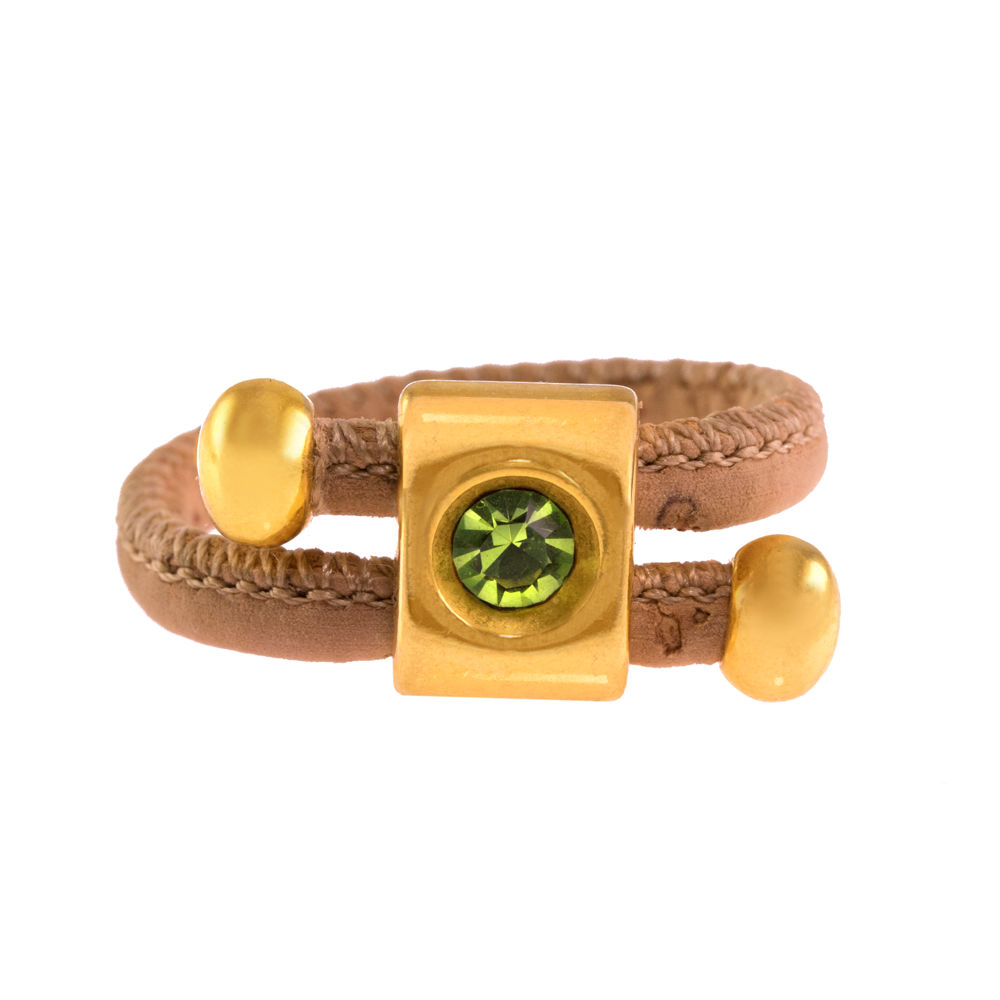 APOXYLO Γυναικείο δαχτυλίδι APOXYLO 903 NIGHT ROCK GREEN πράσινο