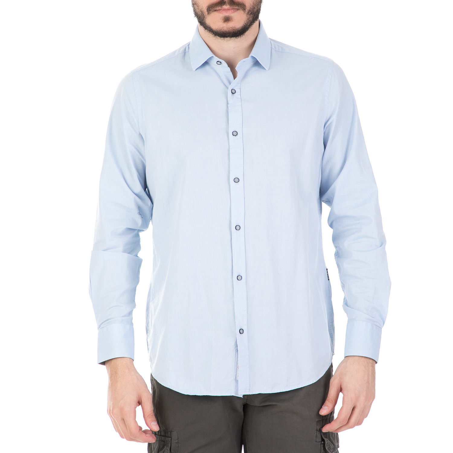 Ανδρικά/Ρούχα/Πουκάμισα/Μακρυμάνικα DORS - Ανδρικό πουκάμισο DORS γαλάζιο