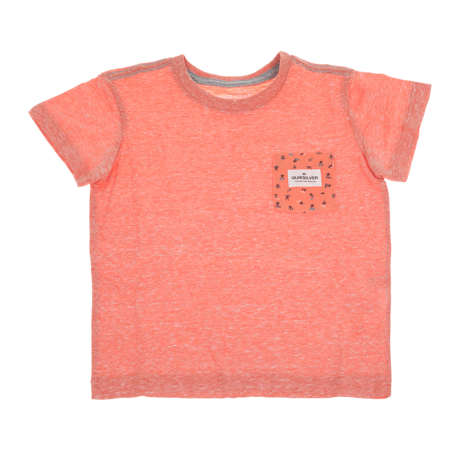 QUIKSILVER Παιδική κοντομάνικη μπλούζα QUIKSILVER SERIOUS JOU JOU πορτοκαλί