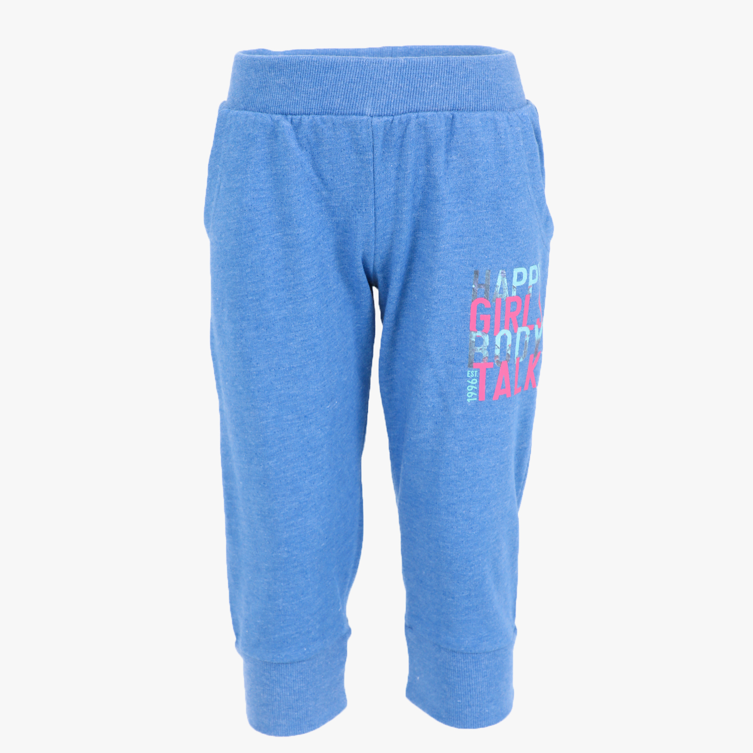 Παιδικά/Girls/Ρούχα/Παντελόνια BODYTALK - Παιδικό capri παντελόνι φόρμας BODYTALK HAPPYG μπλε