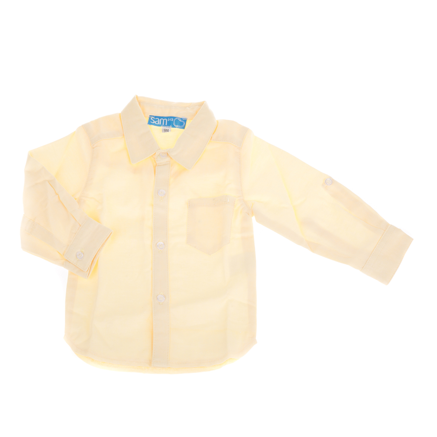 Παιδικά/Baby/Ρούχα/Πουκάμισα SAM 0-13 - Βρεφικό πουκάμισο SAM 0-13 κίτρινο