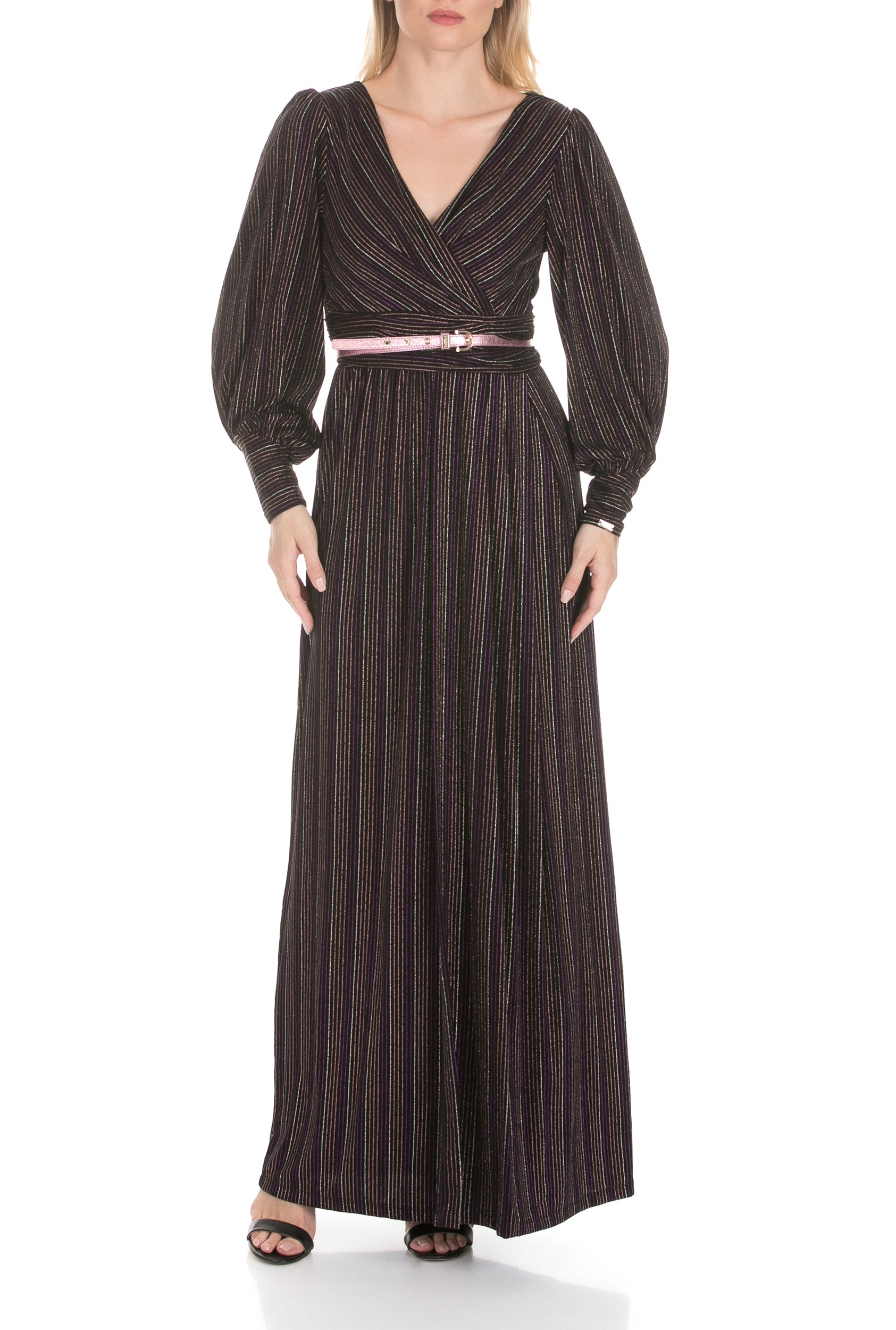 NENETTE Γυναικείο μάξι φόρεμα NENETTE ALCIDE ριγέ