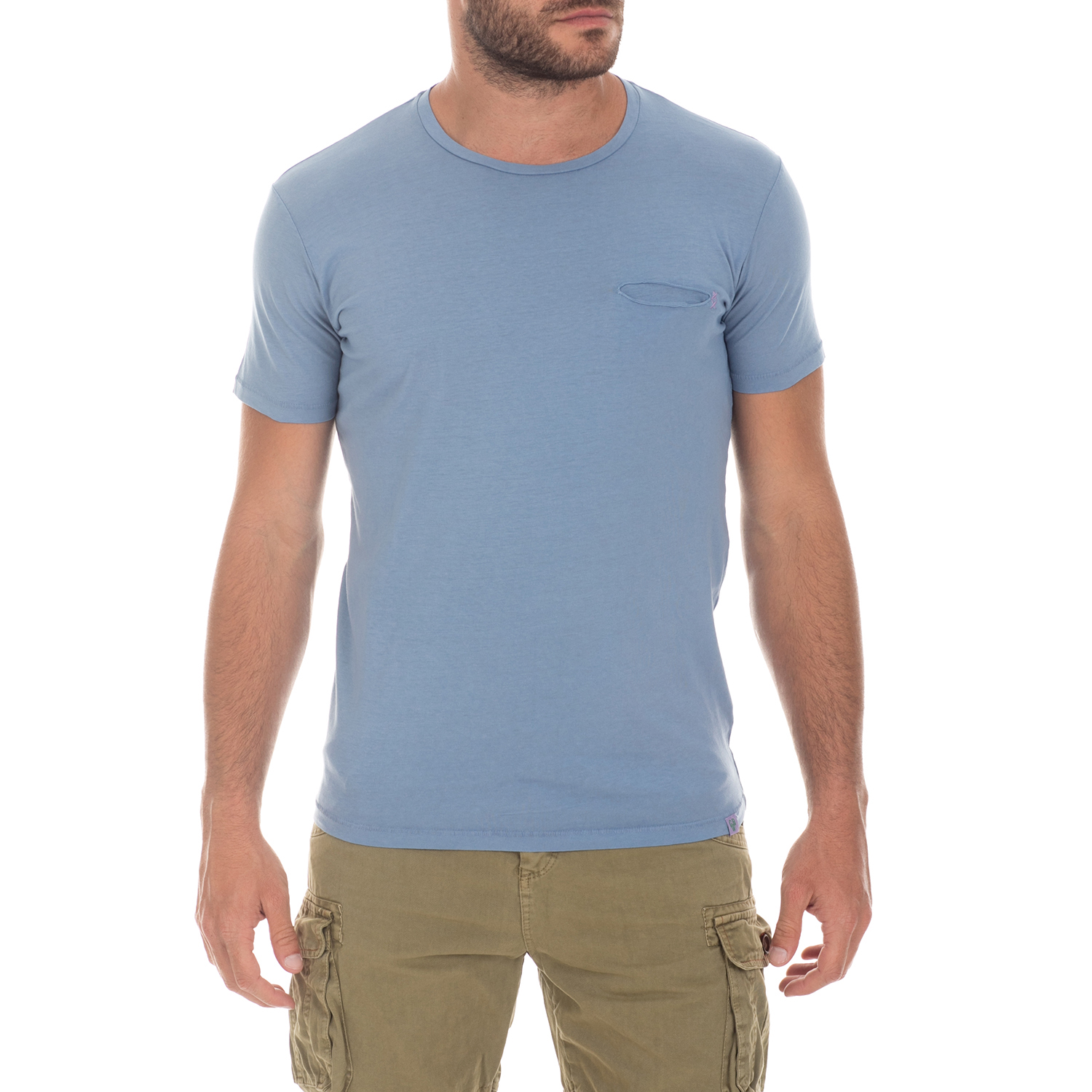 Ανδρικά/Ρούχα/Μπλούζες/Κοντομάνικες GREENWOOD - Ανδρική μπλούζα GREENWOOD μπλε