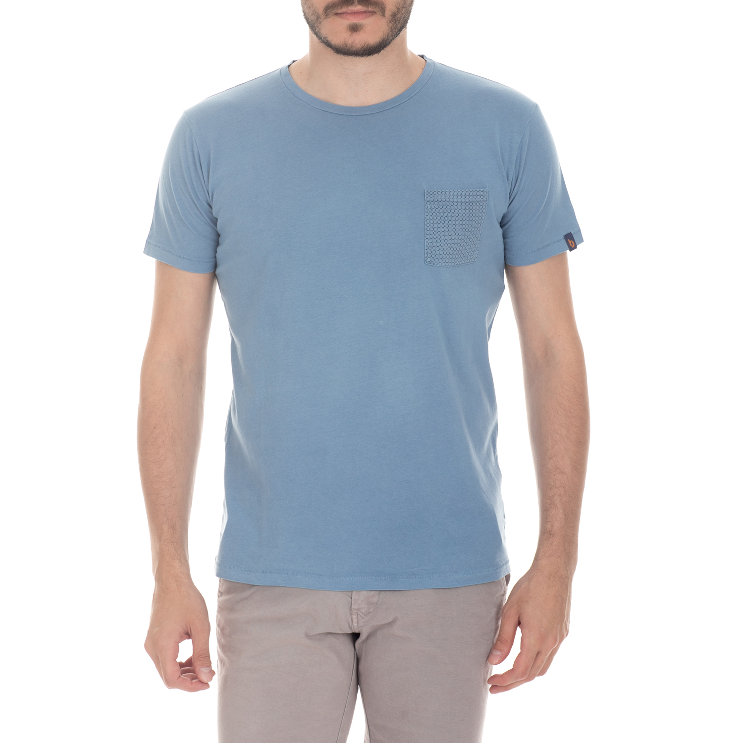 Ανδρικά/Ρούχα/Μπλούζες/Κοντομάνικες BATTERY - Ανδρική μπλούζα BATTERY μπλε
