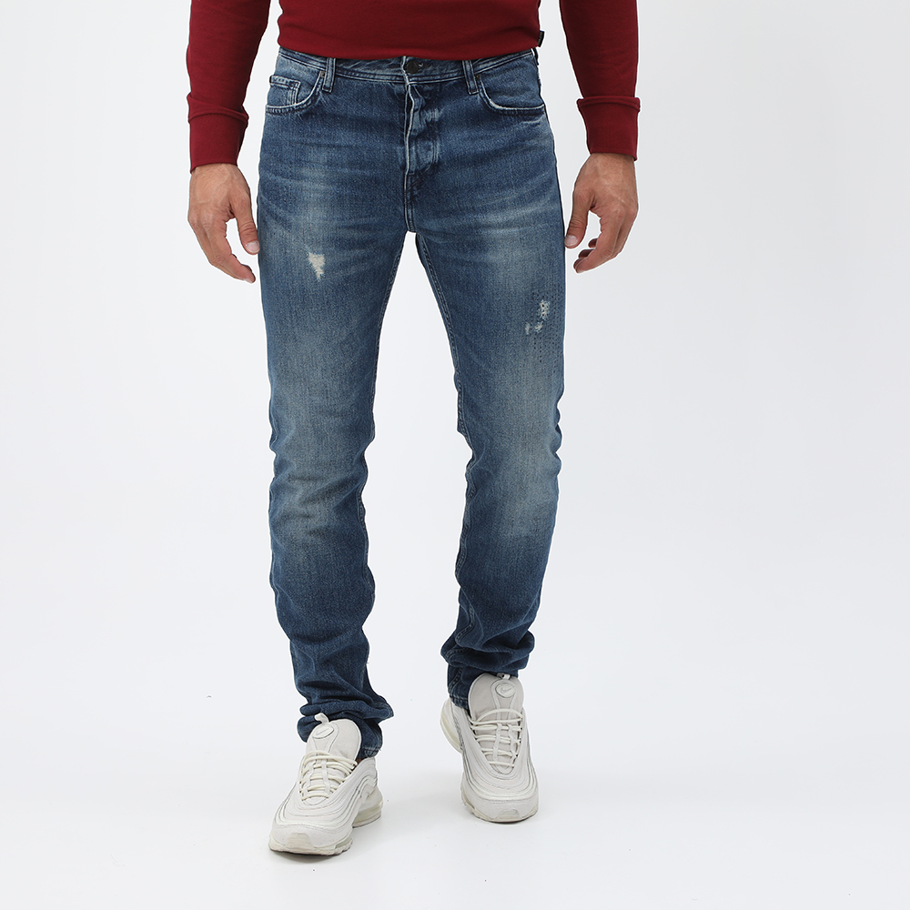 Ανδρικά/Ρούχα/Τζίν/Straight BOSS - Ανδρικό jean παντελόνι BOSS μπλε