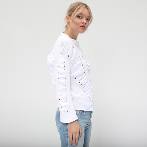BOSS -Γυναικείο πουλόβερ BOSS IKARA λευκό