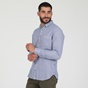 BOSS-Ανδρικό πουκάμισο BOSS CASUAL MAGNETON μπλε λευκό