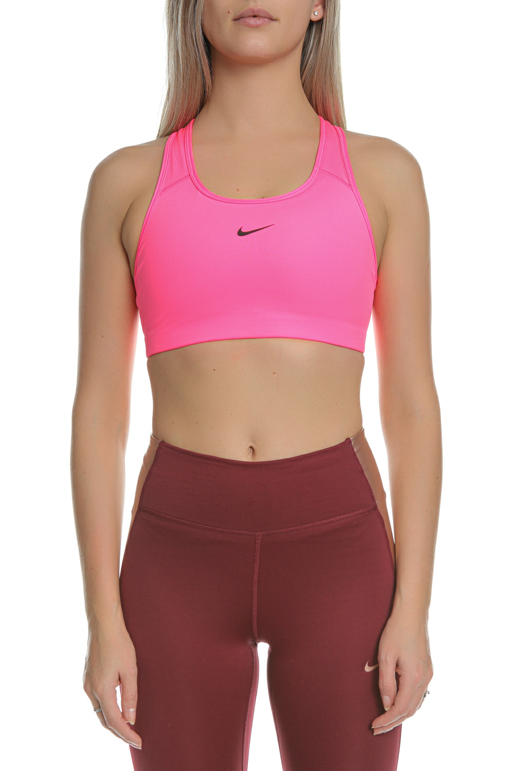 Γυναικεία/Ρούχα/Αθλητικά/Μπουστάκια NIKE - Γυναικείο αθλητικό μπουστάκι NIKE SWOOSH BRA PAD ροζ