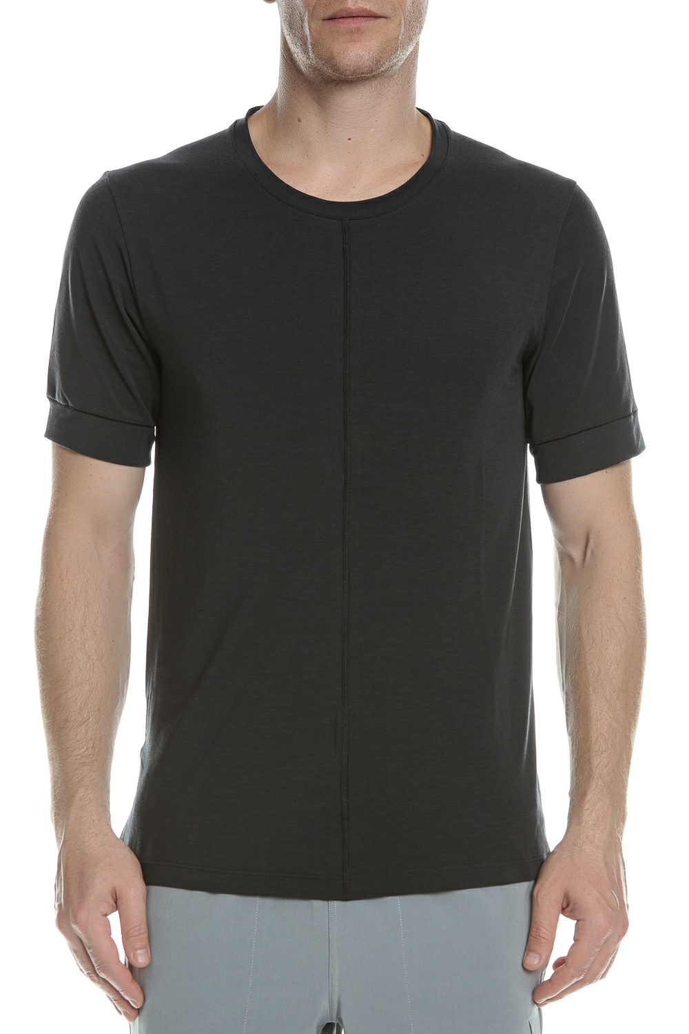 Ανδρικά/Ρούχα/Αθλητικά/T-shirt NIKE - Ανδρική μπλούζα NIKE YOGA DF TOP SS μαύρη