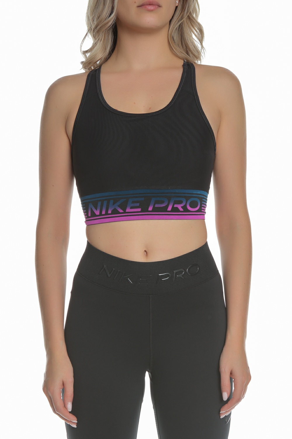 Γυναικεία/Ρούχα/Αθλητικά/Μπουστάκια NIKE - Γυναικείο αθλητικό μπουστάκι Nike SWOOSH MESH BRA NP PAD μαύρο