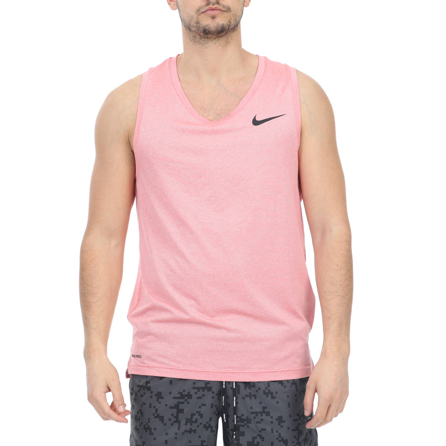 Ανδρικά/Ρούχα/Αθλητικά/T-shirt NIKE - Ανδρική αμάνικη μπλούζα NIKE TOP TANK HPR DRY ροζ