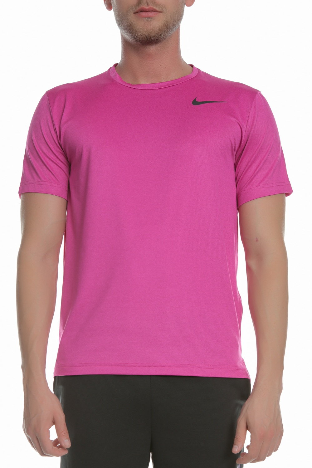 Ανδρικά/Ρούχα/Αθλητικά/T-shirt NIKE - Ανδρική μπλούζα NIKE BRT TOP SS HPR DRY ροζ