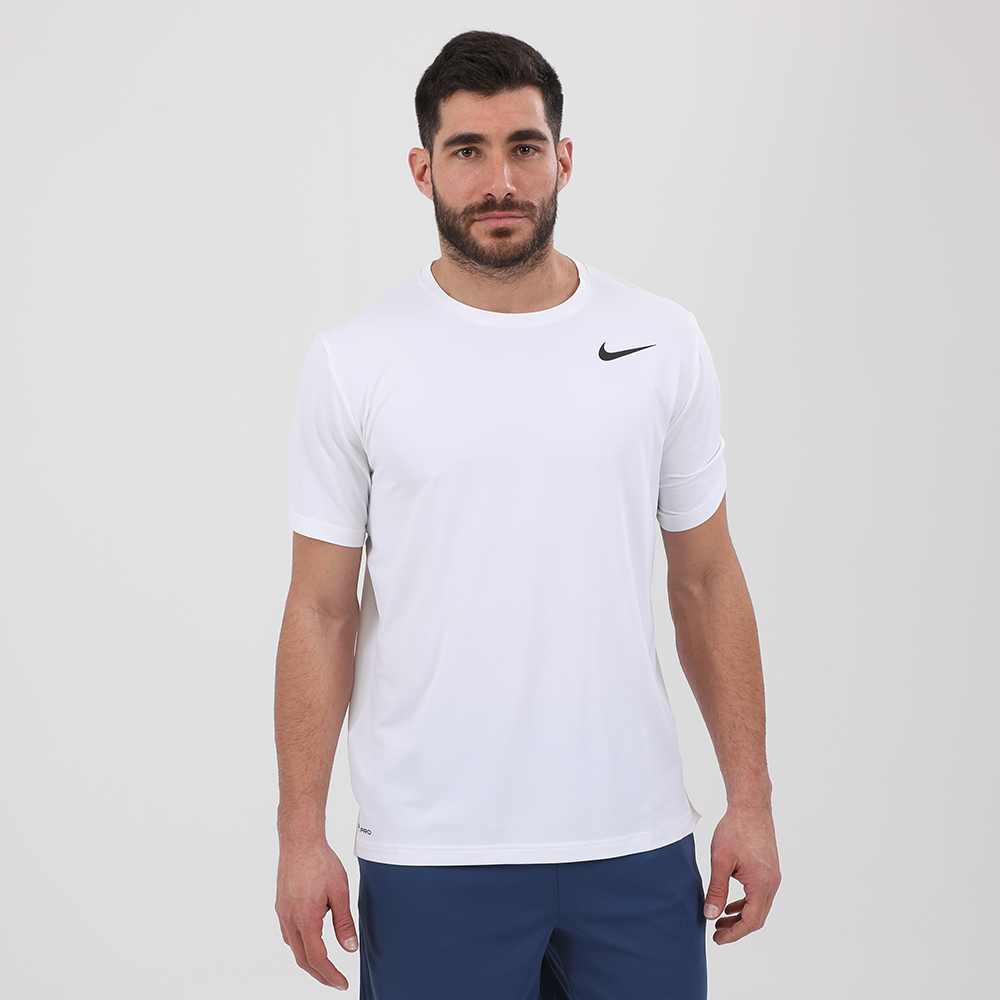 Ανδρικά/Ρούχα/Αθλητικά/T-shirt NIKE - Ανδρικό t-shirt NIKE CJ4611 M NK TOP SS HPR DRY λευκό