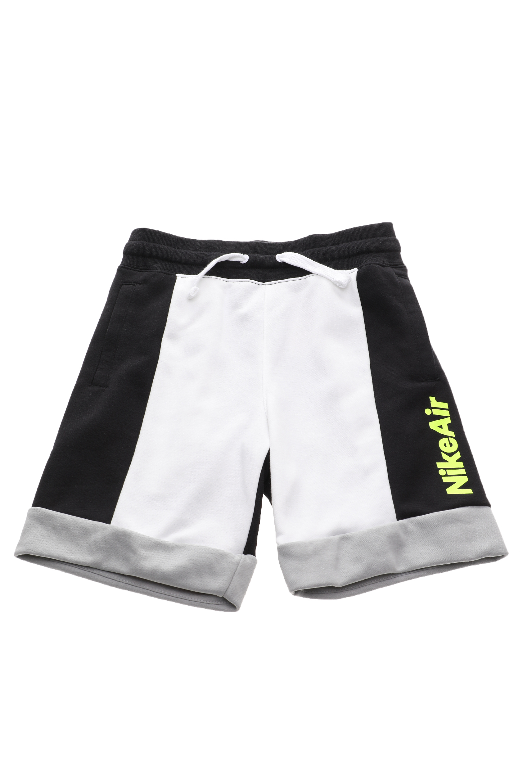 Παιδικά/Boys/Ρούχα/Σορτς-Βερμούδες NIKE - Παιδική βερμούδα NIKE AIR NSW FT SHORT λευκή μαύρη