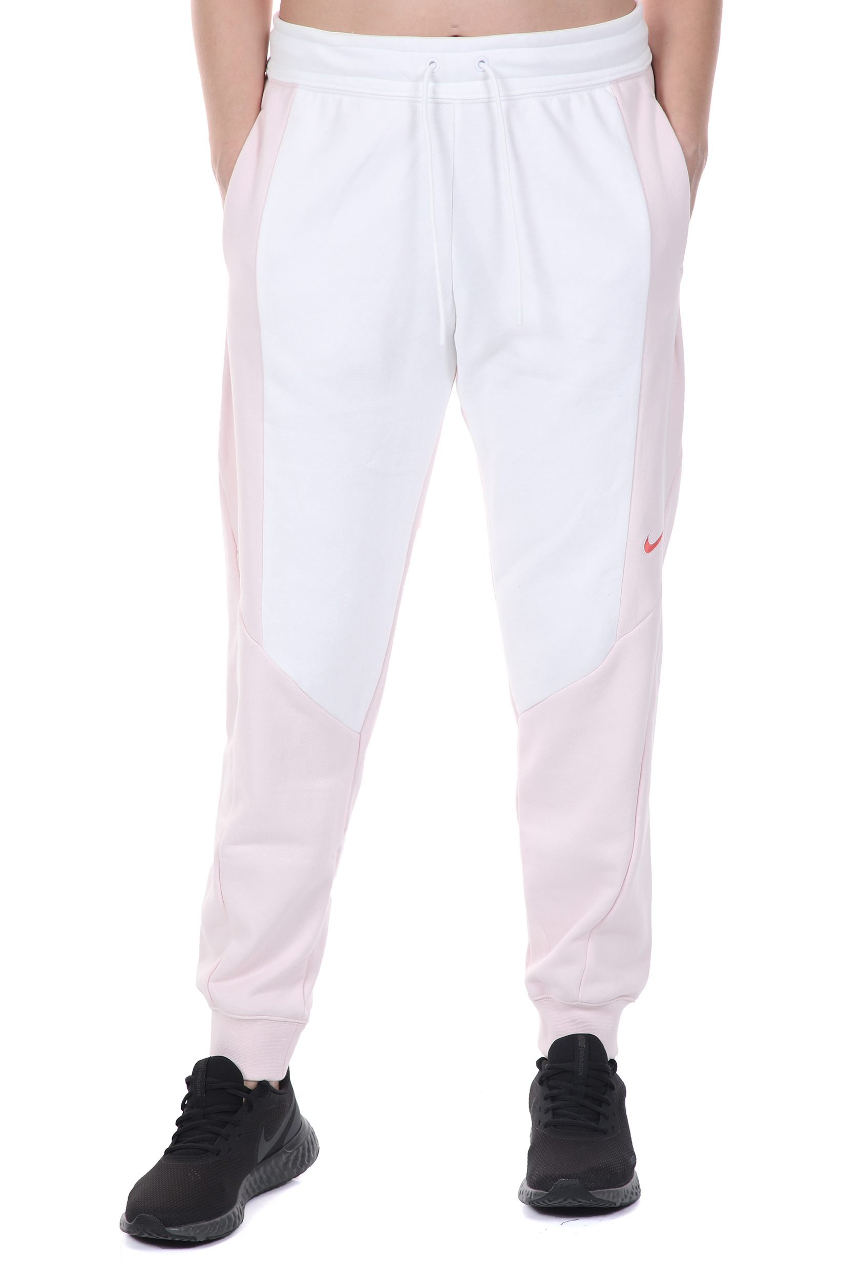 Γυναικεία/Ρούχα/Αθλητικά/Φόρμες NIKE - Γυναικείο παντελόνι φόρμας NIKE NSW JOGGER PANT FT CB λευκό ροζ