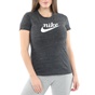 NIKE-Γυναικείο t-shirt NIKE SW TEE VARSITY ανθρακί