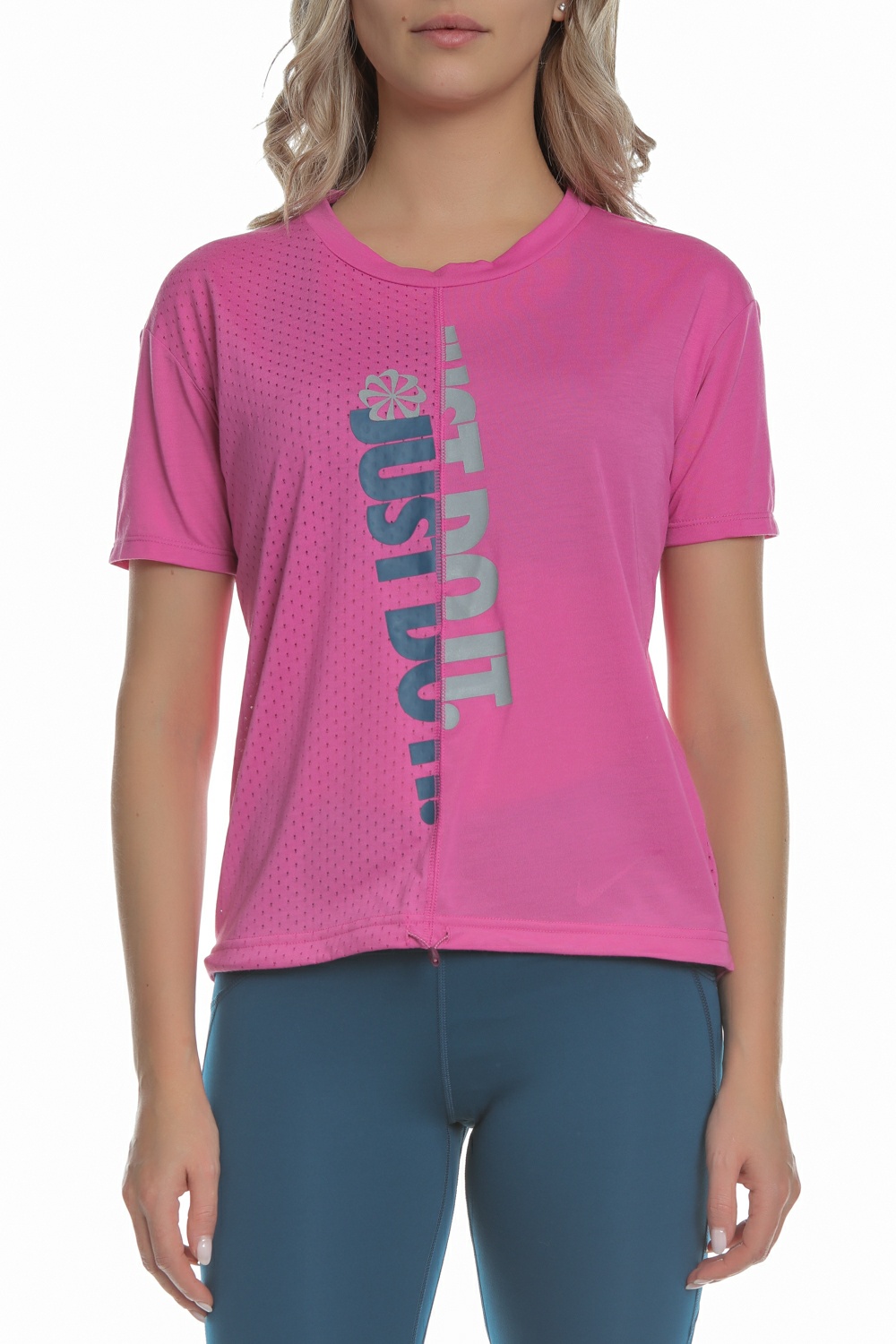 Γυναικεία/Ρούχα/Αθλητικά/T-shirt-Τοπ NIKE - Γυναικεία μπλούζα NIKE ICNCLSH TOP φούξια