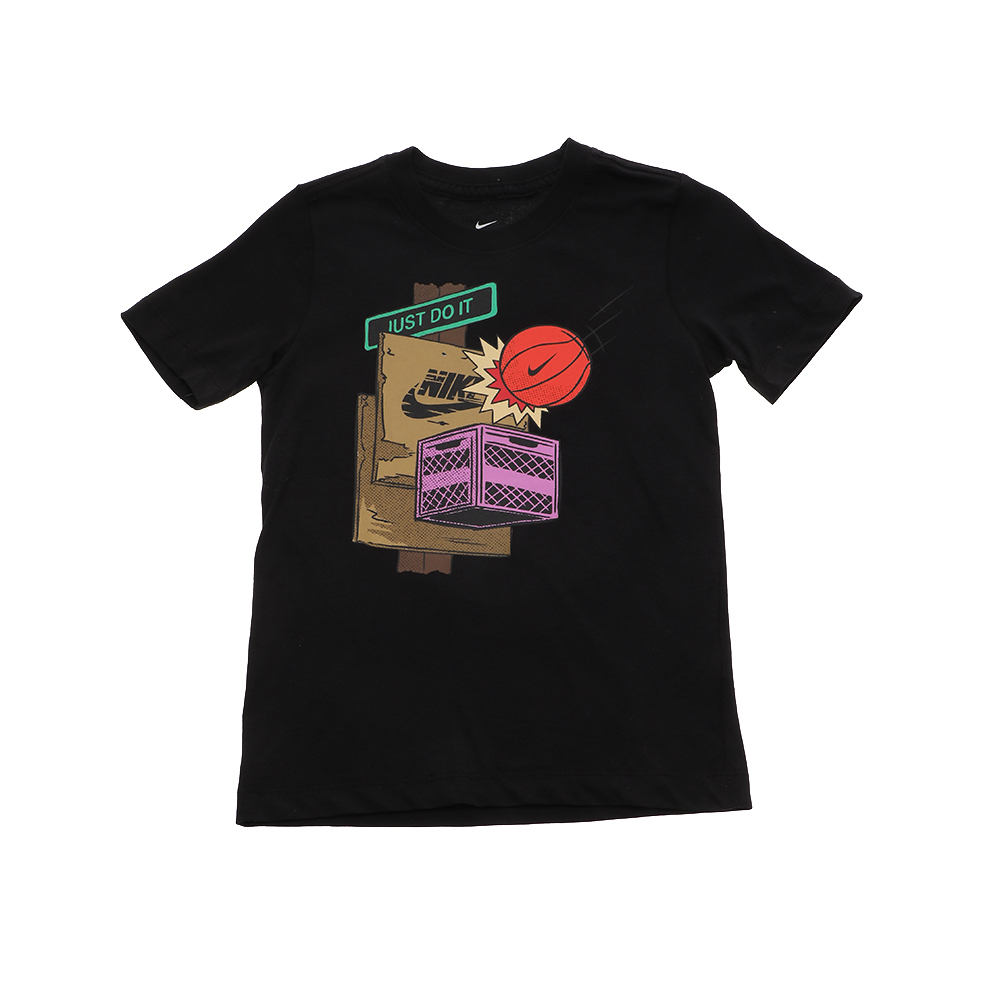 NIKE Παιδικό t-shirt NIKE CT2646 B NSW TEE BBALL STREET μαύρο