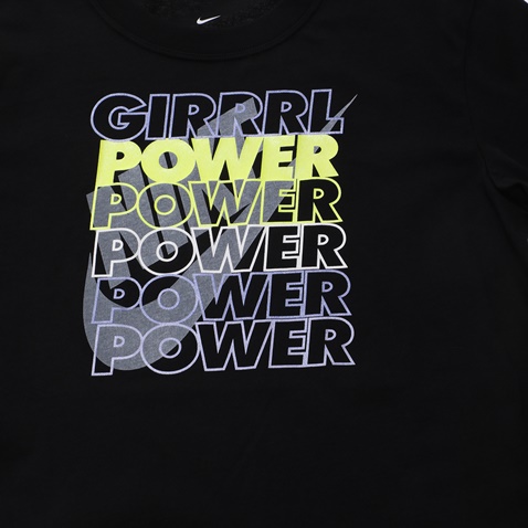 NIKE-Παιδική κοντομάνικη μπλούζα NIKE SW TEE DPTL GIRL POWER μαύρη