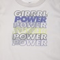NIKE-Παιδική κοντομάνικη μπλούζα NIKE SW TEE DPTL GIRL POWER λευκή