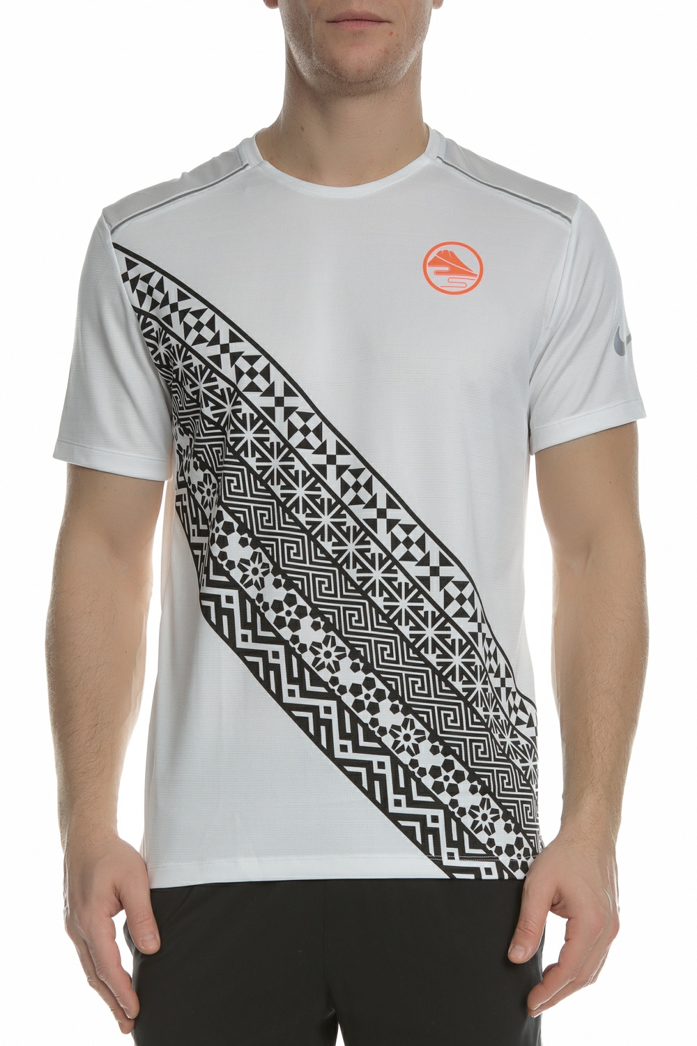 Ανδρικά/Ρούχα/Αθλητικά/T-shirt NIKE - Ανδρική μπλούζα για τρέξιμο NIKE DF MILER λευκή
