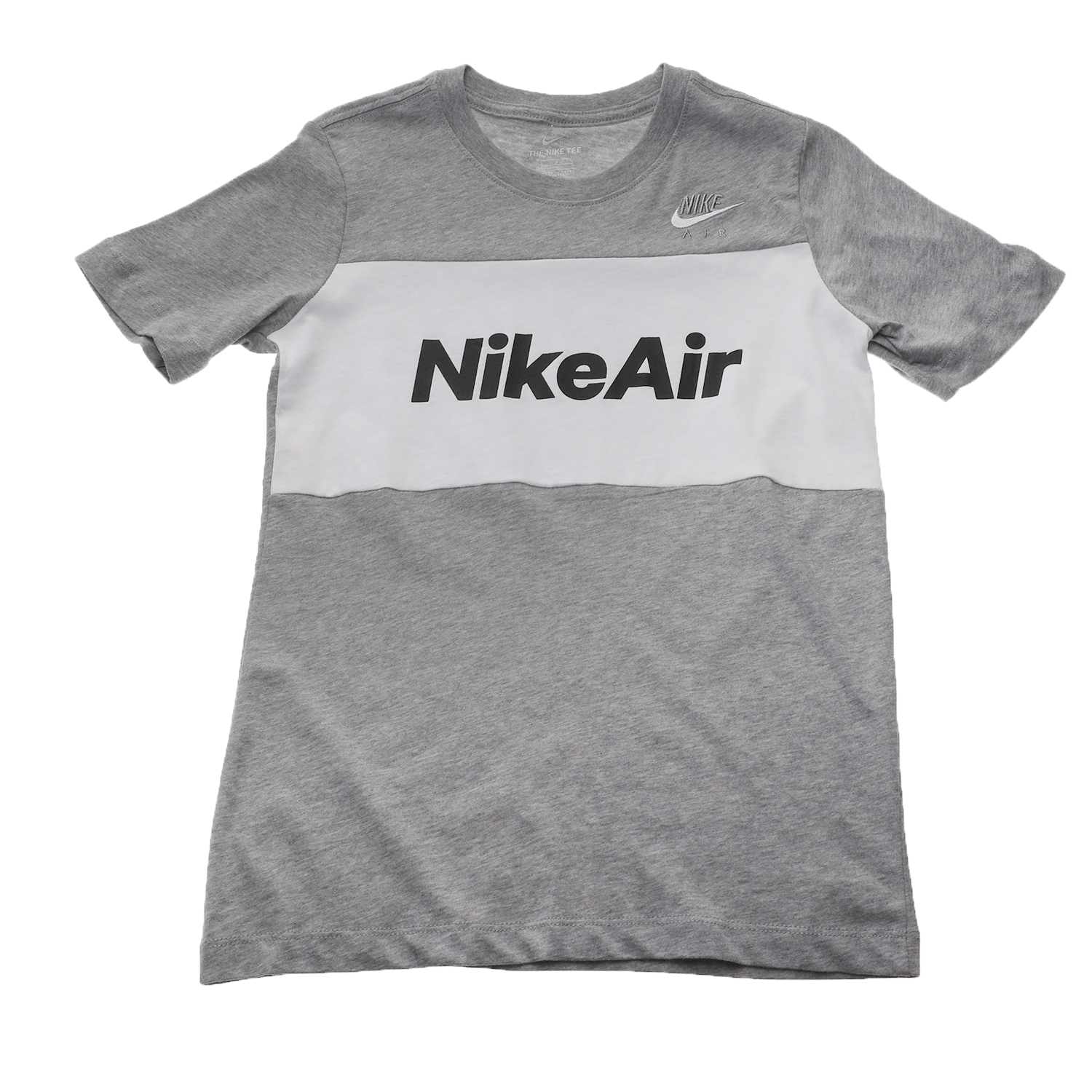 Παιδικά/Boys/Ρούχα/Αθλητικά NIKE - Παιδική κοντομάνικη μπλούζα NIKE SW NIKE AIR TEE γκρι