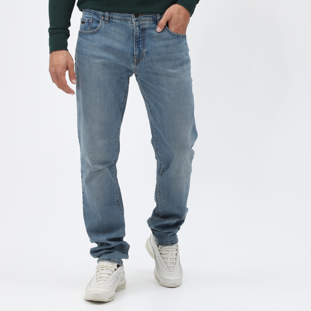 BOSS - Ανδρικό jean παντελόνι BOSS Casual Maine BC-C μπλε